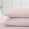 200tc Cotton Percale Housewife Pillowcase Blush 2 Pack