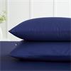 200tc Cotton Percale Housewife Pillowcase Navy 2 Pack