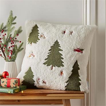 Cosy Boucle Christmas Tree Cushion 45x45cm