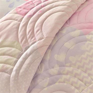 Catherine Lansfield Soft As A Cloud Pink Bedspread 150x200cm