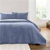 Attica Velvet Blue Bedspread 240x260cm