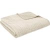 Attica Velvet Bedspread Natural 240x260cm