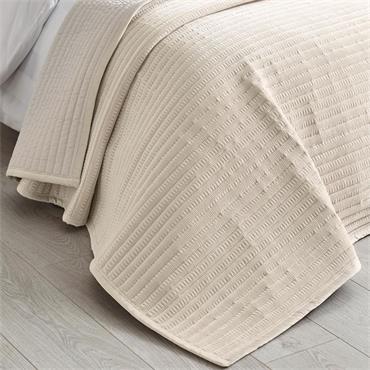 Velvet Pinsonic Natural Bedspread 220x220cm