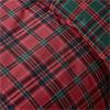 Tartan Check Red/green Duvet Set Single