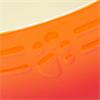 Scruffs Ombre Food Bowl Orange 19cm