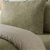 Brushed Herringbone Green Duvet Set King