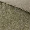 Brushed Herringbone Green Duvet Set King