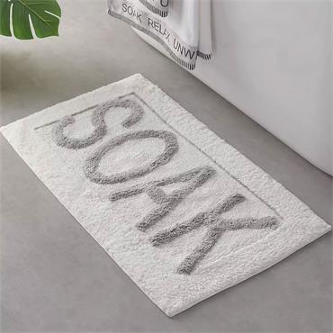 Soak White Bath Mat 50x80