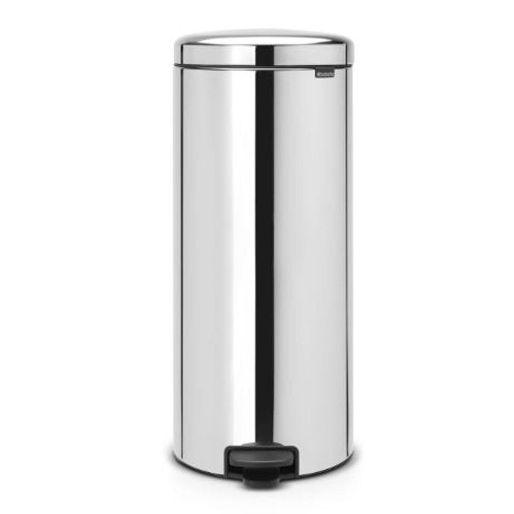Brabantia Pedal Bin Newicon Brilliant Steel 30L Stakelums Home
