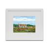 The Home Place White Framed Art Print 23x23cm