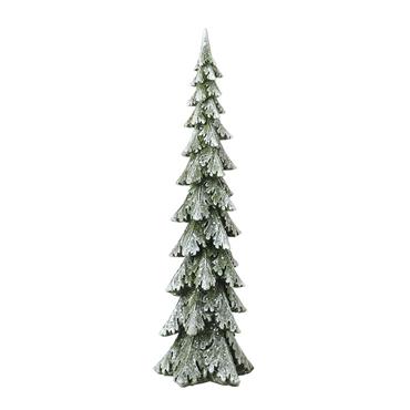 Tall Snowy Green Tree 47cm