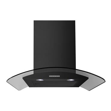 Belling 60cm Curved Glass Hood Black