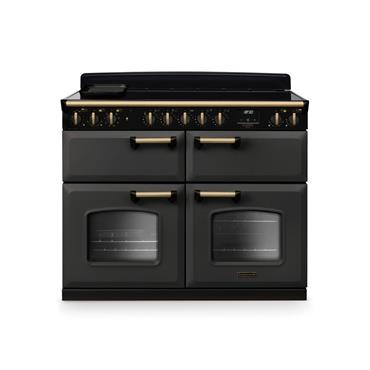 Rangemaster Classic Deluxe Induction 110cm Slate With Brass Trim