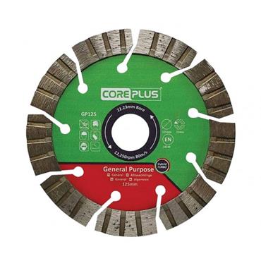 Coreplus Diamond Blade General-Purpose Hybrid Turbo 125mm