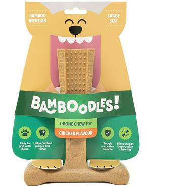 Bamboodles Chicken T-bone Chew 7"