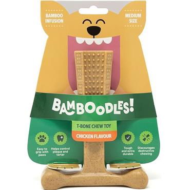 Bamboodles Cheese T-bone Chew 6"