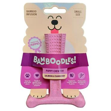 Bamboodles T-bone Puppy Salmon & Cranberries 4"