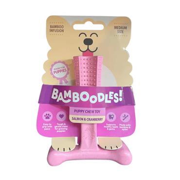 Bamboodles Salmon & Cranberry T-bone Puppy Chew 6"