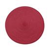 Circular Ribber Placemat Red