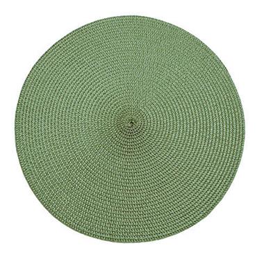 Circular Ribbed Placemat Olive