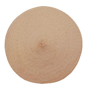 Circular Ribbed Placemat Spice