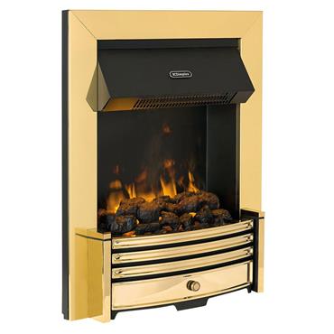 Dimplex EX-DISPLAY Crestmore 2kw Optimyst Inset Fire Brass