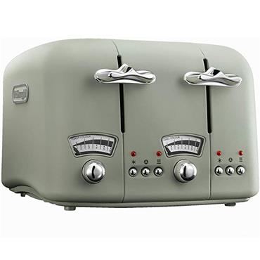 Delonghi Argento Flora 4 Slice Toaster Green