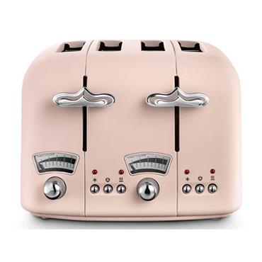Delonghi Argento Flora 4 Slice Pink Toaster