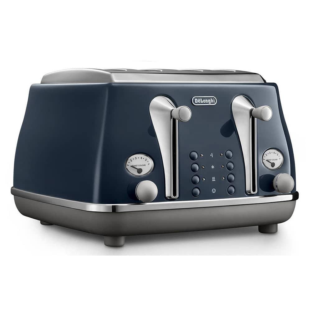 Delonghi Icona 4 Slice Toaster Blue Stakelums Home & Hardware Tipperary Ireland