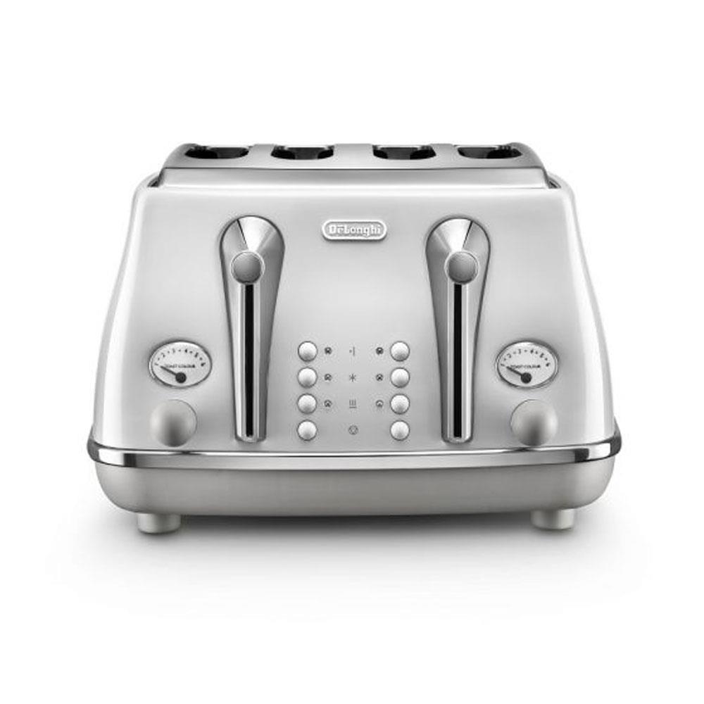 Delonghi Icona Toaster White 4 Slice Stakelums Home & Hardware