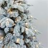 Signature Collection Frosted Icelandic Fir Tree  8.5ft with 800 Color Changing Led Lights