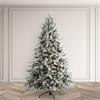 Signature Collection Frosted Icelandic Fir Tree  8.5ft with 800 Color Changing Led Lights
