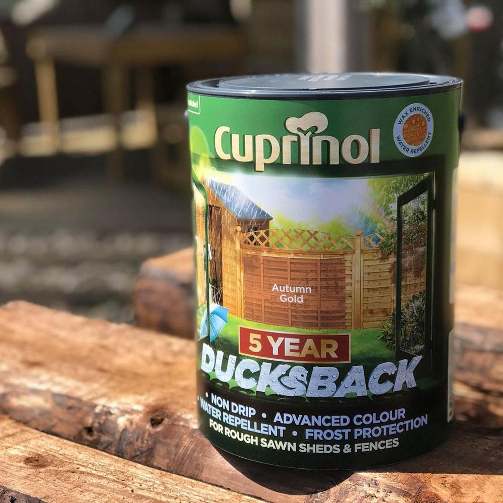 Cuprinol Ducksback Autumn Gold 5L Stakelums Home & Hardware