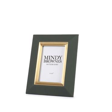 Mindy Brownes Sutera Picture Frame Green 6"x4"