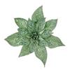 Premier Green Glitter Poinsettia Clip On 22cm