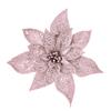 Premier Rose Glitter Poinsettia Clip On 22cm