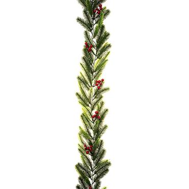 Premier Fresh Pine And Red Berry Garland 1.8m