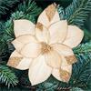 Premier Champagne Velvet Poinsettia Sequins Clip On 29cm