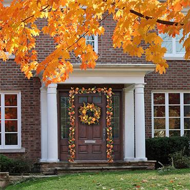 Premier Autumn Wreath With Berries 55cm