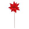 Premier Red Poinsettia Flower On Stem 60cm