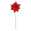 Premier Red Velvet Poinsettia Flower On Stem 50cm