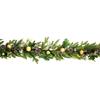 Premier Silver And Gold Garland With Holly Leaf 1.8m