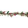 Premier Variegated  Holly Berry Garland 1.8m