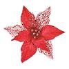 Premier Red Poinsettia Clip On Pick 23cm
