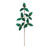 Premier Green Holly And Red Berry Stem 64cm