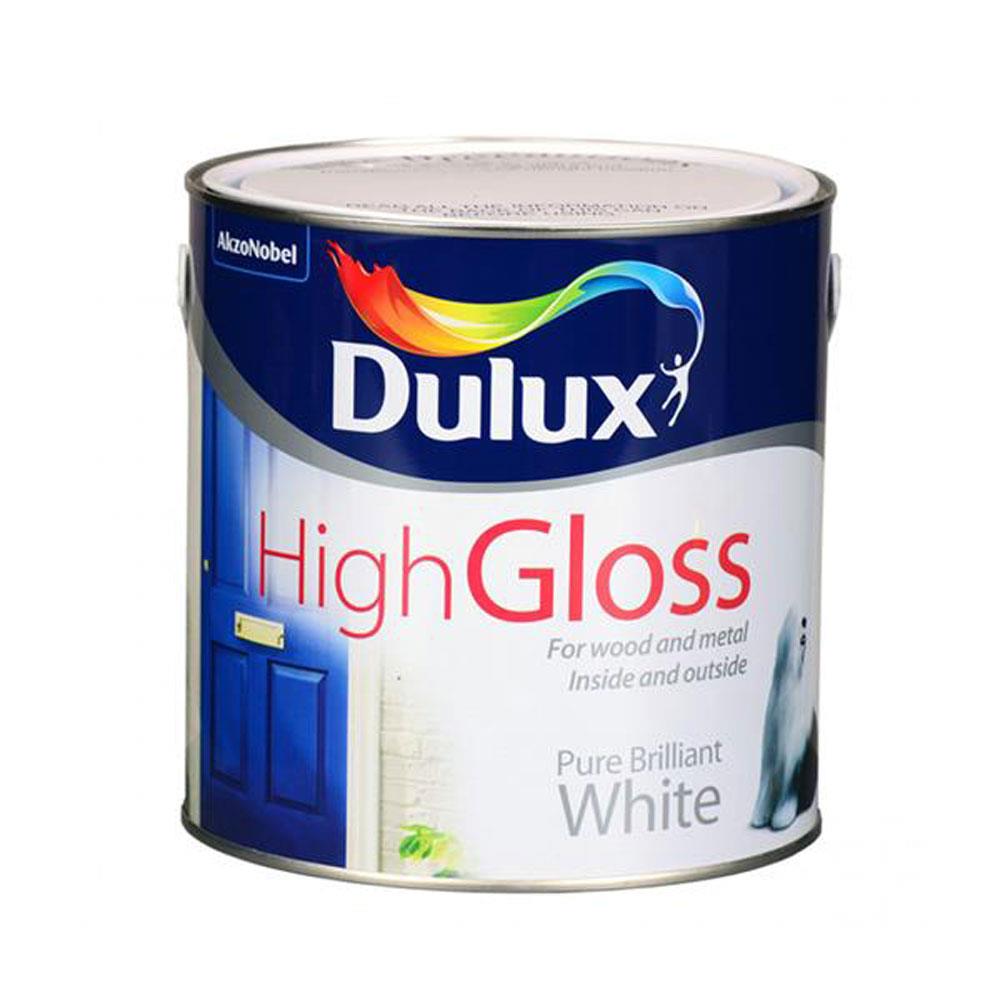 Dulux High Gloss Pure Brilliant White 1L Stakelums Home & Hardware