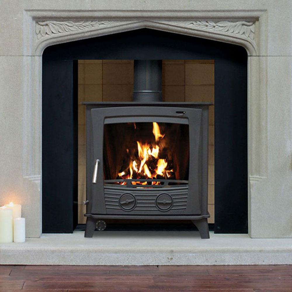 Henley Stoves Druid 21kW Multi Fuel Boiler Stove Matt Black Stakelums