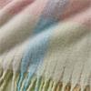 Catherine Lansfield Faux Mohair Check Pastel Throw 130x170cm