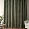 Attica Velvet Green Curtains Eyelet 90x90