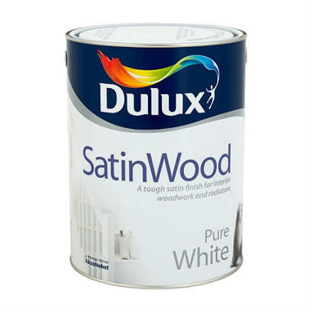 Dulux Satinwood White 2.5L Stakelums Home & Hardware Tipperary